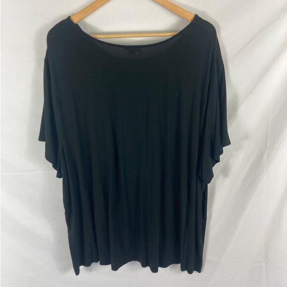 J Jill Wearever Collection Black Tunic Top Size 4X - Picture 4 of 4